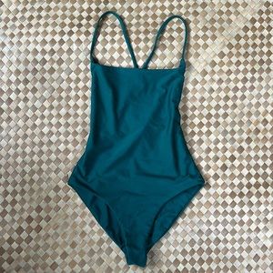 The girl and the water one piece